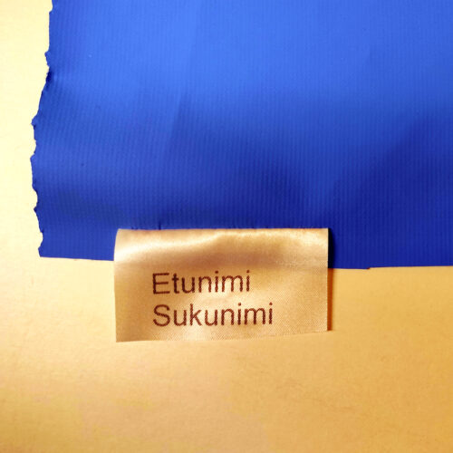 Nimikointi pesumerkkiin